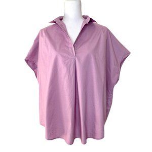 French Connection Women’s Cele Sleeveless Rhodes Oversized Shirt Blouse, Medium